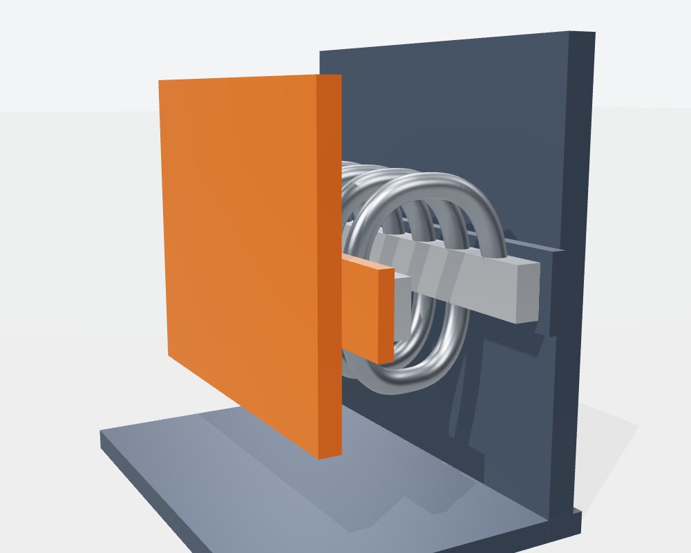 Isolator in shear or roll on a vertical post