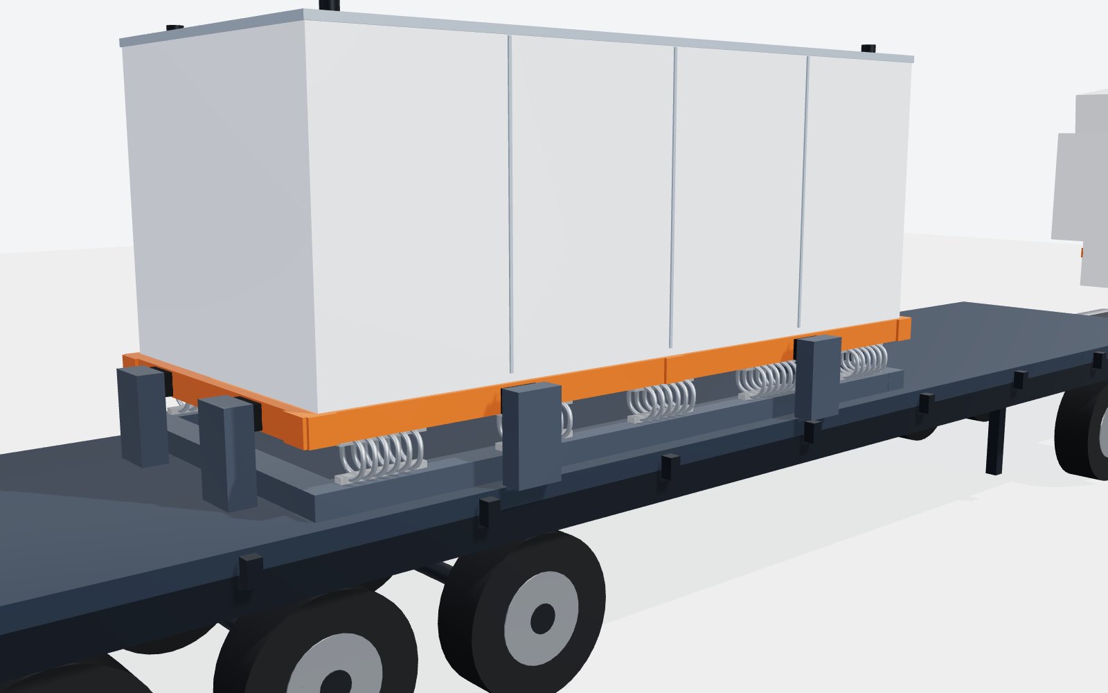 Package CR-08 on a flatbed